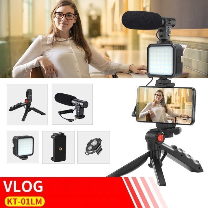 Kit con Tripode y Microfono