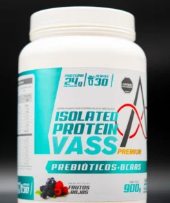 Proteína Vass _red. Súper proteína, con prebióticos y aminoácidos -  Sabor Frutos Rojos